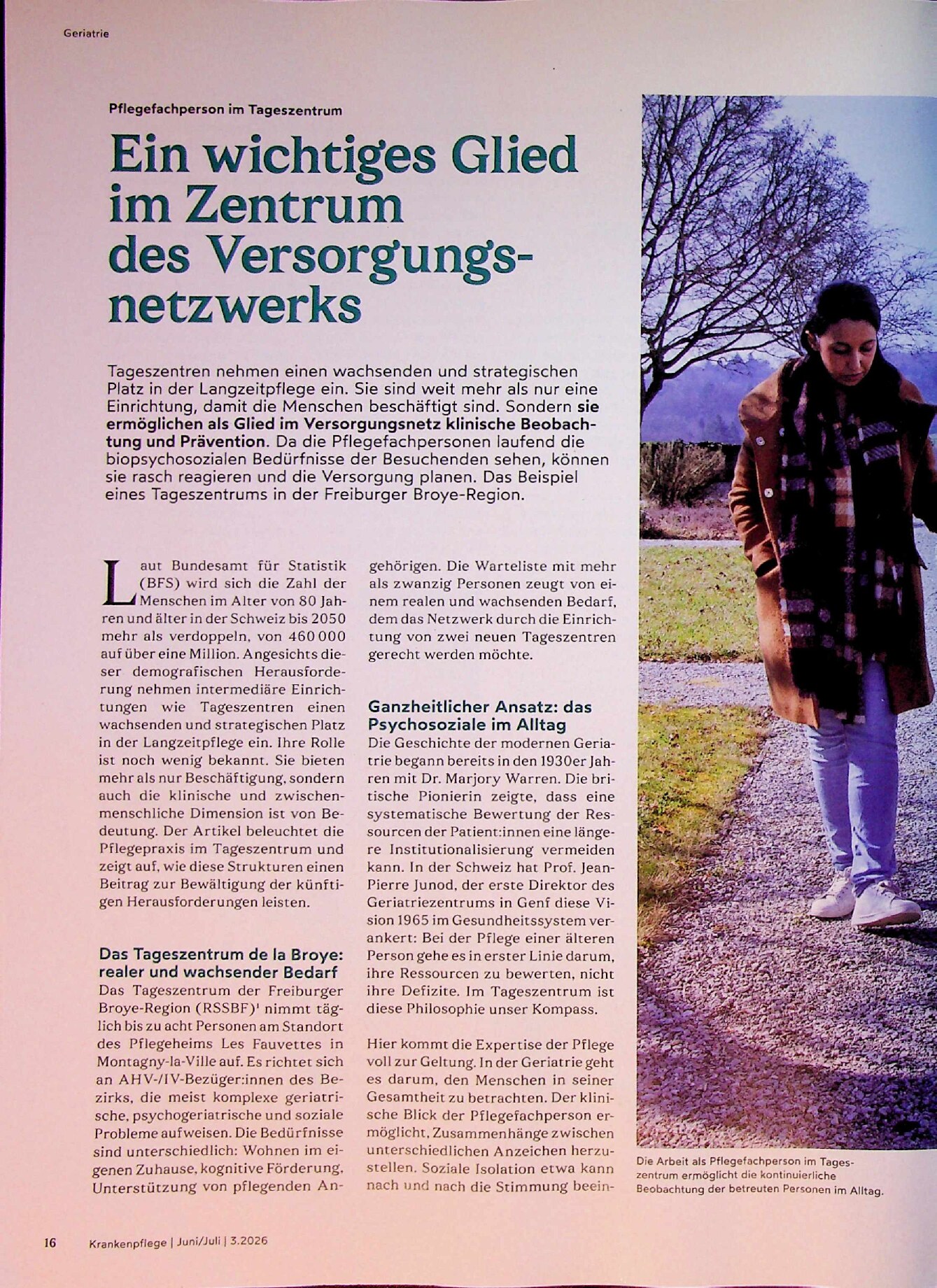 Vorschauseite 1: Ein wichtiges Glied im Zentrum des Versorgungsnetzwerks