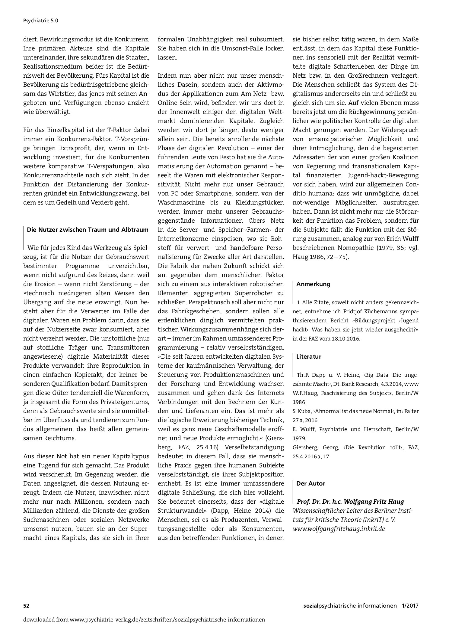 Vorschauseite 3: Traum und Albtraum in einem