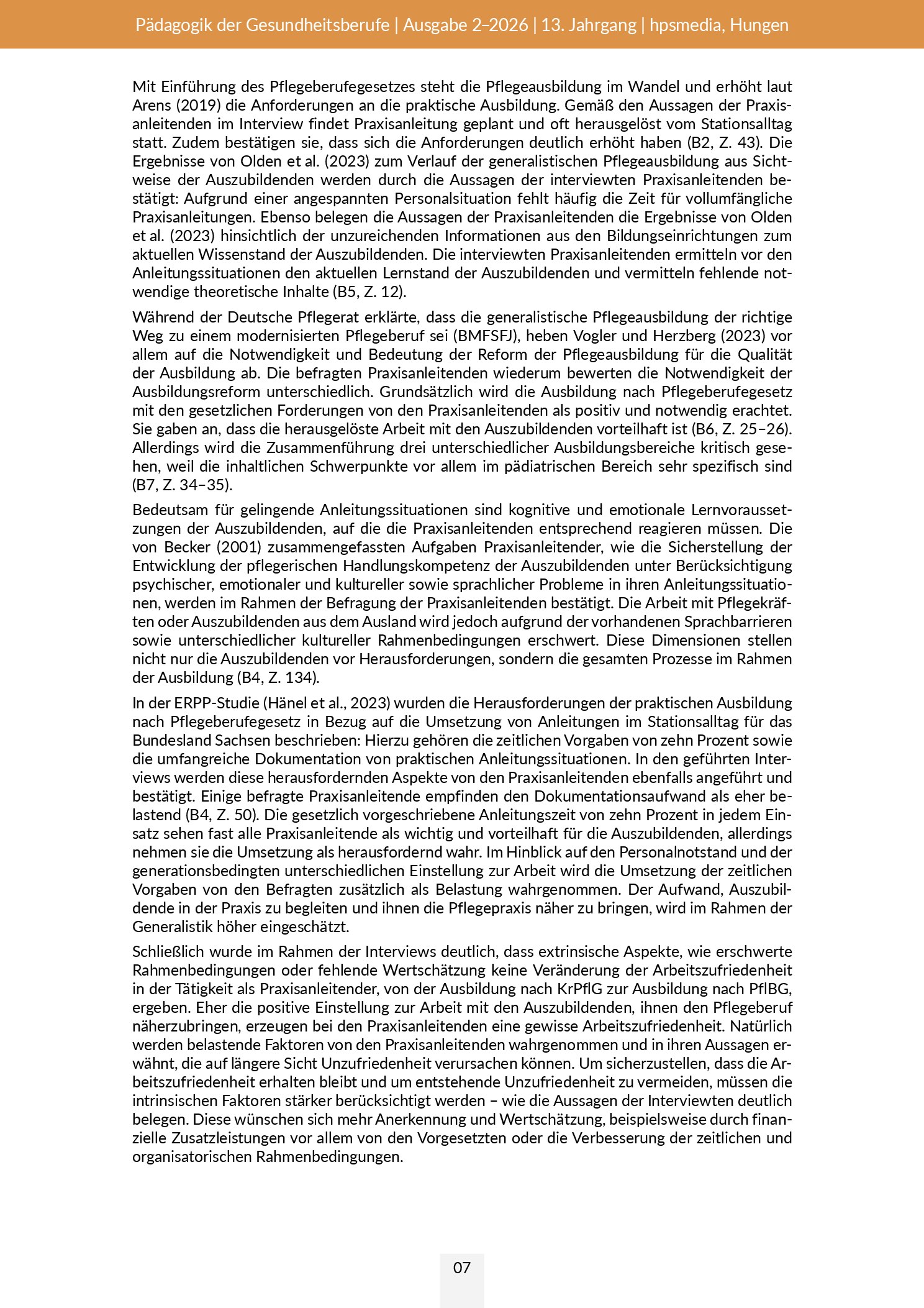 Vorschauseite 5: Praxisanleitung in der generalistischen Pflegeausbildung und der Gesundheits- und Krankenpflegeausbildung (GKP)