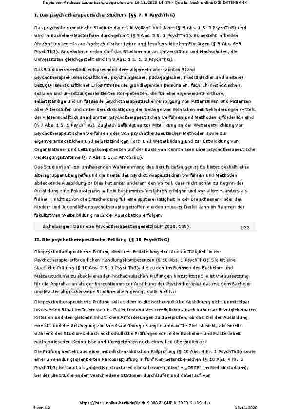Vorschauseite 4: Das neue Psychotherapeutengesetz