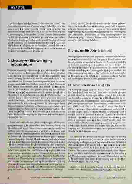 Vorschauseite 2: Überversorgung - Ausmaß, Ursachen und Gegenmaßnahmen