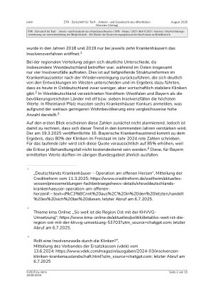 Vorschauseite 2: Die Fortführungsvereinbarung zur Aufrechterhaltung der Mitgliedschaft – Die Brücke der Zusatzversorgungskassen bei Insolvenzen im Klinikbereich