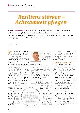Vorschauseite 1: Resilienz stärken - Achtsamkeit pflegen