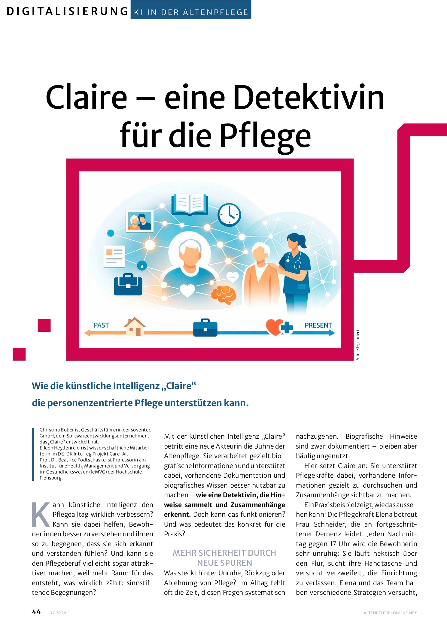 Vorschauseite 1: Claire – eine Detektivin für die Pflege