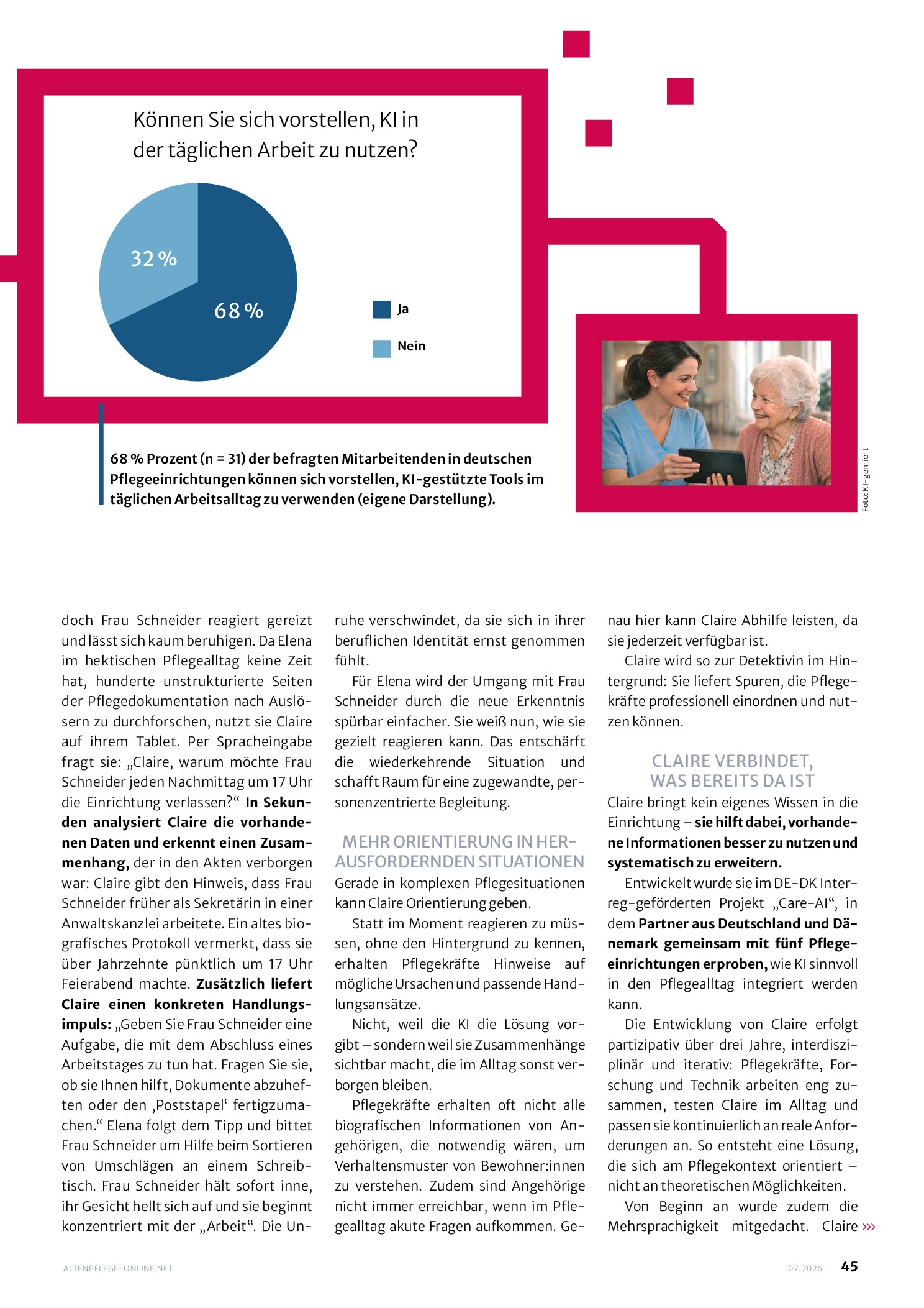 Vorschauseite 2: Claire – eine Detektivin für die Pflege
