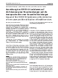 Vorschauseite 1: Auswirkung des COVID-19-Lockdowns auf die Erkennung von Neuerkrankungen und die Inanspruchnahme von Gesundheitsleistungen