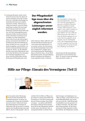 Vorschauseite 1: Hilfe zur Pflege: Einsatz des Vermögens (Teil 2)