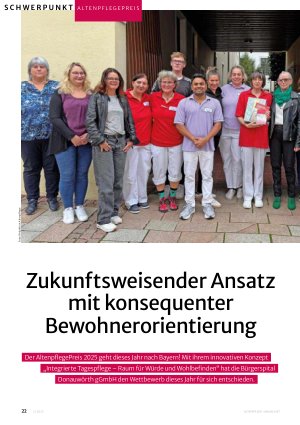 Vorschauseite 1: Zukunftsweisender Ansatz mit konsequenter Bewohnerorientierung