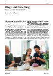 Vorschauseite 1: Pflege und Forschung: Neues aus der Wissenschaft