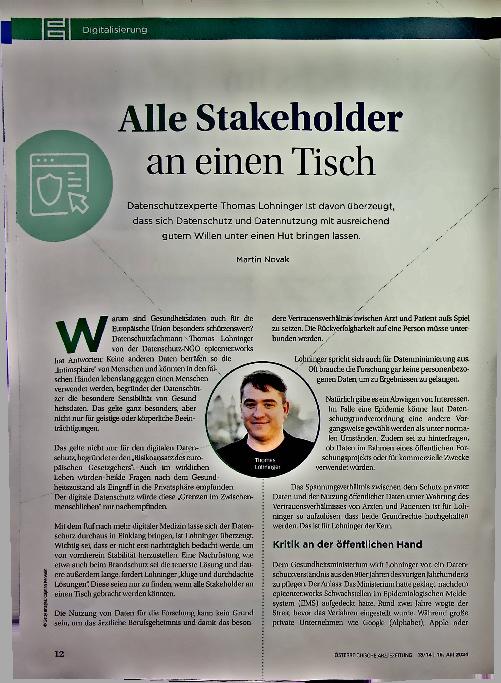 Vorschauseite 1: Alle Stakeholder an einen Tisch.