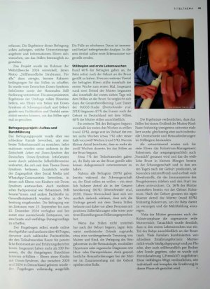 Vorschauseite 2: Stillen von Babys mit Down-Syndrom: Ergebnisse einer Elternbefragung der Geburtsjahrgänge 2020-2024*