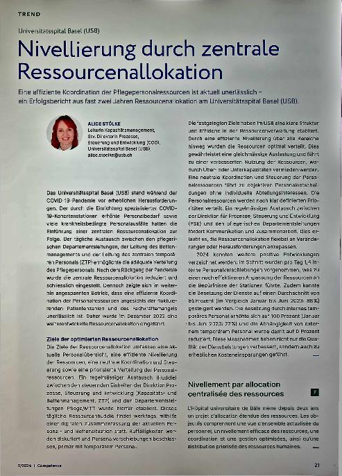 Vorschauseite 1: Nivellierung durch zentrale Ressourcenallokation