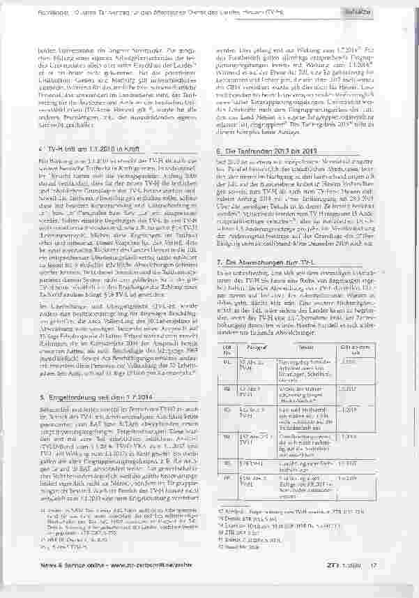 Vorschauseite 4: 10 Jahre Tarifvertrag für den öffentlichen Dienst des Landes Hessen (TV-H)