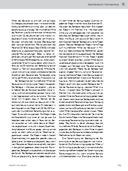 Vorschauseite 3: Erforschung des mutmaßlichen Willens bei lebensbeendender Maßnahme
