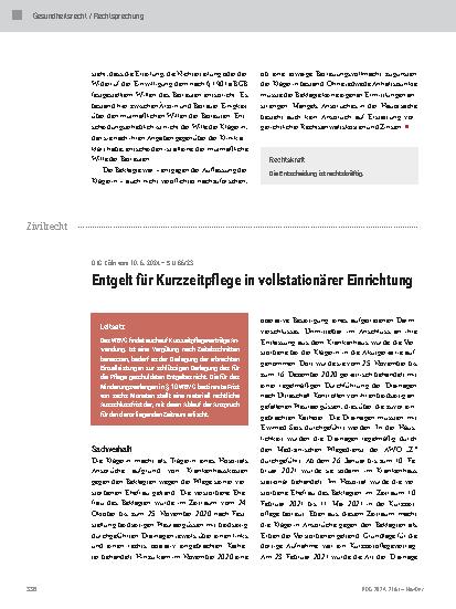 Vorschauseite 4: Erforschung des mutmaßlichen Willens bei lebensbeendender Maßnahme