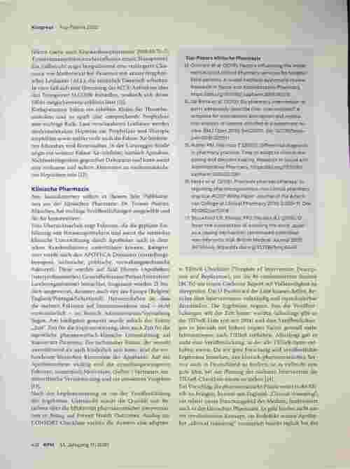 Vorschauseite 3: Top-Papers 2020: Was klinische Pharmazeuten lesen sollten
