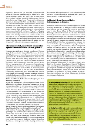 Vorschauseite 2: Auszeichnung für »Irrsinnig Menschlich e. V. «-Mitgründerin Dr. Manuela Richter-Werling