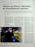 Vorschauseite 1: "«Sterben auf Distanz» überfordert die Hinterbliebenen emotional"