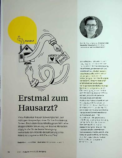 Vorschauseite 1: Erstmal zum Hausarzt?