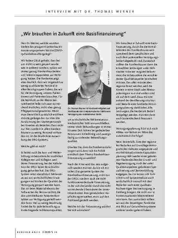 Vorschauseite 3: Krankenhausfinanzierung in der Krise