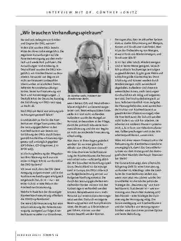Vorschauseite 5: Krankenhausfinanzierung in der Krise