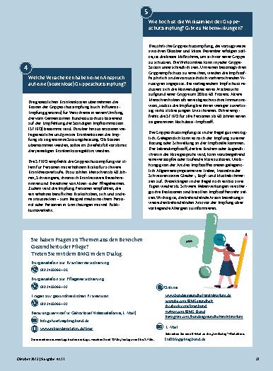Vorschauseite 2: 5 Fragen zum Thema Impfungen gegen COVID-19 und Grippe