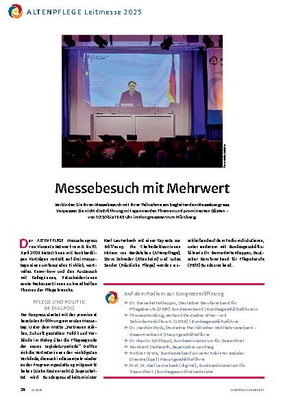 Vorschauseite 1: Messebesuch mit Mehrwert