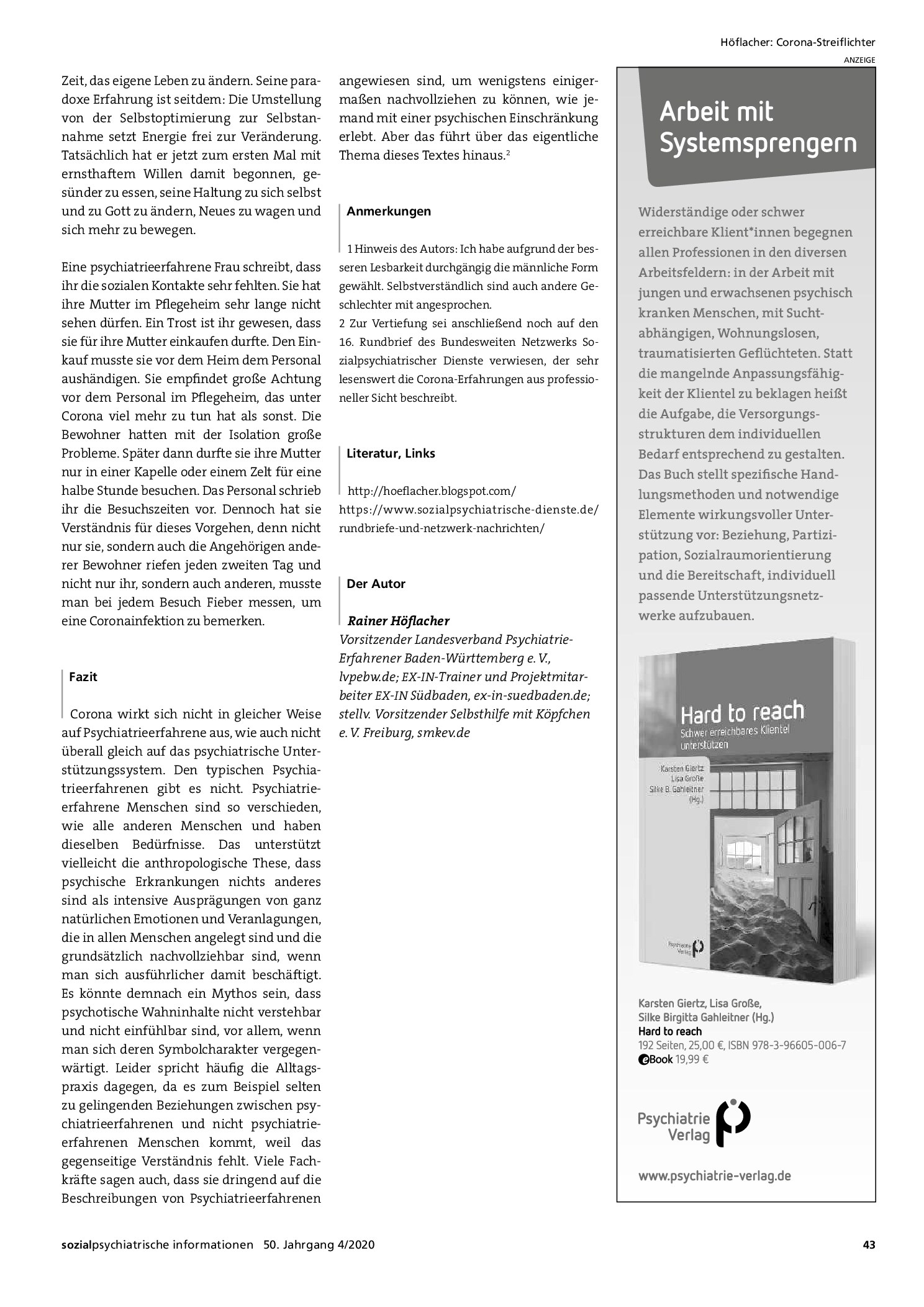Vorschauseite 3: Corona-Streiflichter