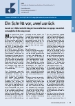 Vorschauseite 1: Ein Schritt vor, zwei zurück: Gesetz zur Weiterentwicklung der Gesundheitsversorgung zementiert untaugliche Sektorengrenzen.