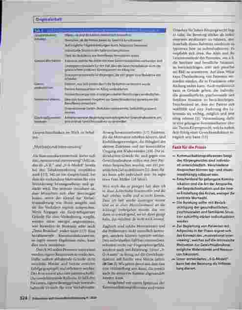 Vorschauseite 6: Kommunikationspräferenzen im Kontext von Adipositas. Eine qualitative Studie mit Teilnehmenden eines Gewichtsreduktionsprogramms.