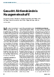 Vorschauseite 1: Gesucht: Aktionsbündnis Hausgemeinschaft!