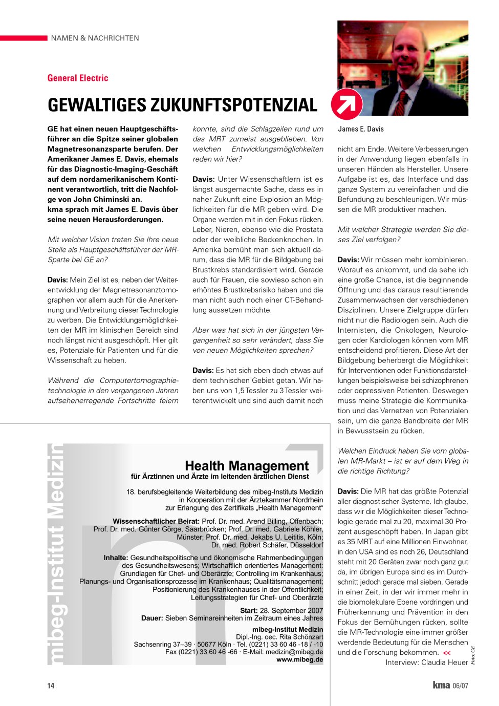 Vorschauseite 1: Gewaltiges Zukunftspotenzial