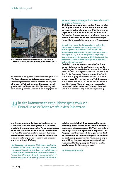 Vorschauseite 3: Unikliniken „Unser Defizit ist um 35 Prozent gesunken“