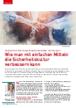 Vorschauseite 1: Wie man mit einfachen Mitteln die Sicherheitskultur verbessern kann