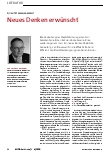Vorschauseite 1: Neues Denken erwünscht.