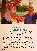 Vorschauseite 1: Starker Trend zur ambulanten Reha