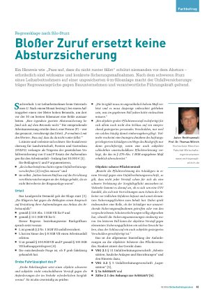 Vorschauseite 1: Regressklage nach Silo-Sturz Bloßer Zuruf ersetzt keine Absturzsicherung