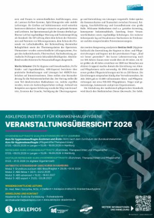 Vorschauseite 3: 20. Mainzer Hygieneund Infektiologietage 6. – 7. November 2025, Mainz