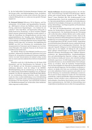 Vorschauseite 5: 20. Mainzer Hygieneund Infektiologietage 6. – 7. November 2025, Mainz