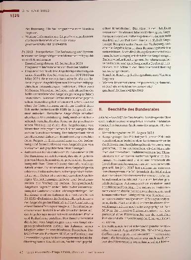 Vorschauseite 3: Gesetzgebung Parlamentarische Vorstösse