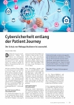 Vorschauseite 1: Cybersicherheit entlang der Patient Journey. Der Schutz von Webapplikationen ist essenziell.