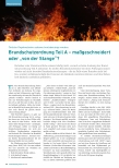 Vorschauseite 1: Brandschutzordnung Teil A - maßgeschneidert oder „von der Stange“?
