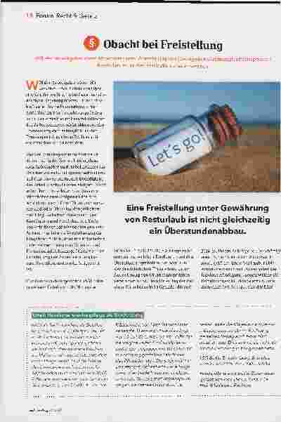 Vorschauseite 1: Achtung bei Freistellung