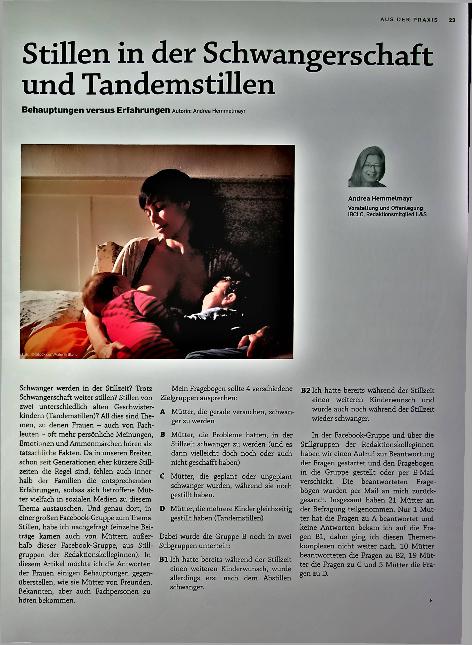 Vorschauseite 1: Stillen in der Schwangerschaft und Tandemstillen