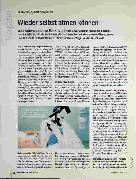 Vorschauseite 1: Wieder selbst atmen können