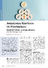 Vorschauseite 1: Ambulantes Operieren im Krankenhaus: Gesetzlicher Rahmen, notwendige Strukturen und Betriebsorganisation