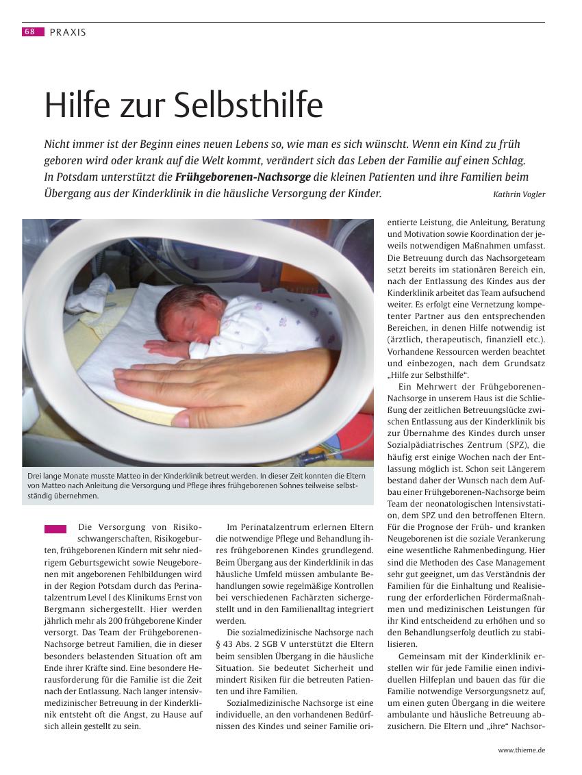 Vorschauseite 1: Hilfe zur Selbsthilfe