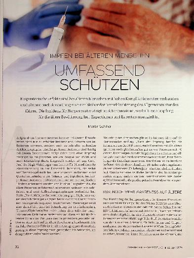 Vorschauseite 1: Impfen bei älteren Menschen umfassend schützen