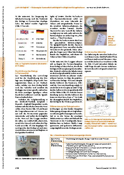 Vorschauseite 4: "Let s talk English! " – Förderung der Kommunikationsfähigkeit in alltäglichen Dialogsituationen