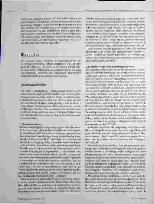 Vorschauseite 4: Die Lebenssituation von Menschen mit Demenz und pflegenden Angehörigen während der Coronavirus-Pandemie